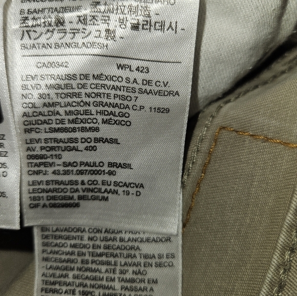 Levi Strauss Mens Tan Pants Size 42x30 - Picture 12 of 12